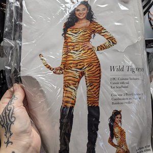 Cosplay Costume Leg Avenue 83895 Wild Tigress Tiger Jumpsuit